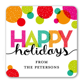 Cheerful Bubbles Stickers, StickersMagenta