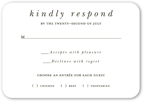 Layered Photos Wedding Response Card, White, Pearl Shimmer Cardstock, Rounded