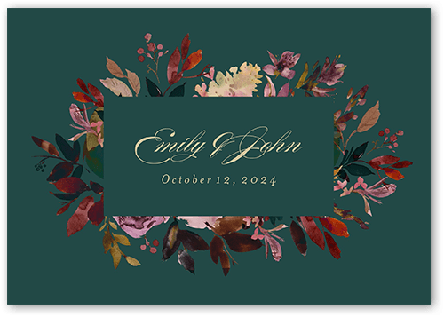 Green Wedding RSVP Card