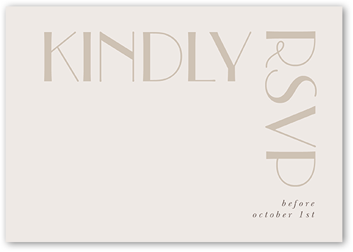 Enchanted Event Wedding Response Card, Gray, Matte, Signature Smooth Cardstock, Square, Gray