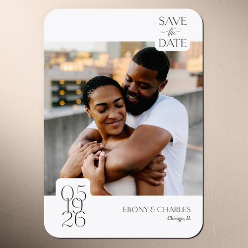 Lovely Essence Save The Date, none, White, Magnet, Matte