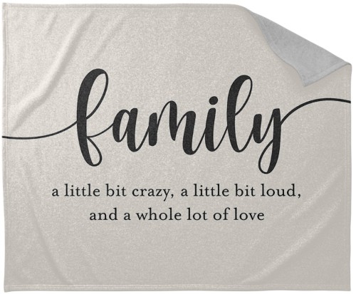 Crazy Family Sweatshirt Blanket, Sweatshirt, 50x60, Multicolor