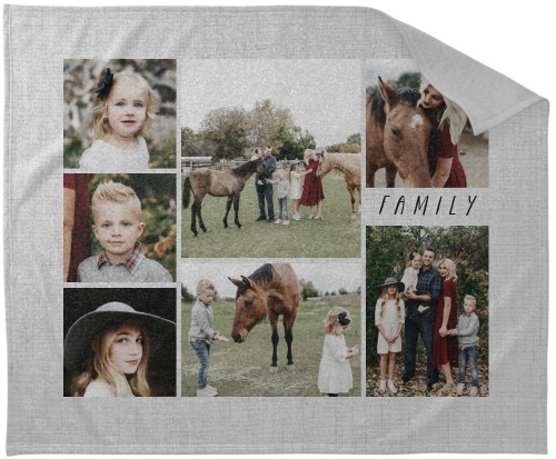 Picture Gallery Collage of Seven Sweatshirt Blanket, Sweatshirt, 50x60, Multicolor, multi