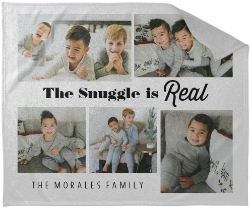 Snuggle Is Real Sweatshirt Blanket, Sweatshirt, 50x60, White