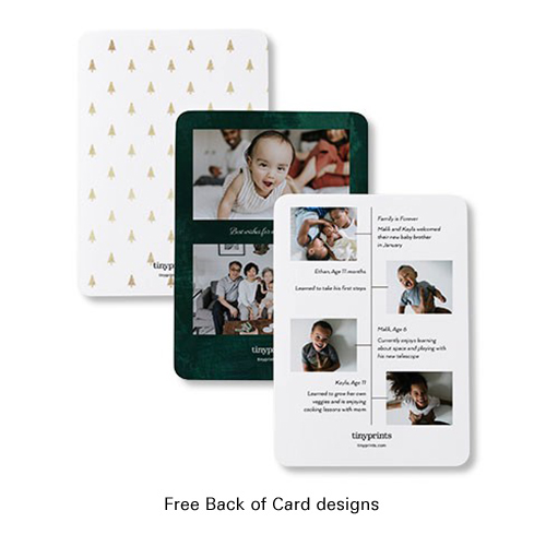 Designed Portrait Holiday Card 5x7 including Envelope