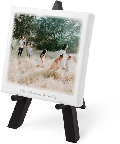 Bokeh Frame Tabletop Canvas Print, 6x6, No Frame, Tabletop Canvas, White