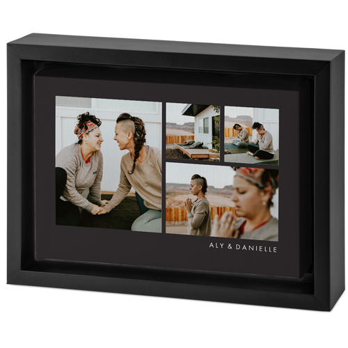 Hero Gallery of Four Tabletop Framed Canvas Print, 5x7, Black, Tabletop Framed Canvas Prints, Multicolor