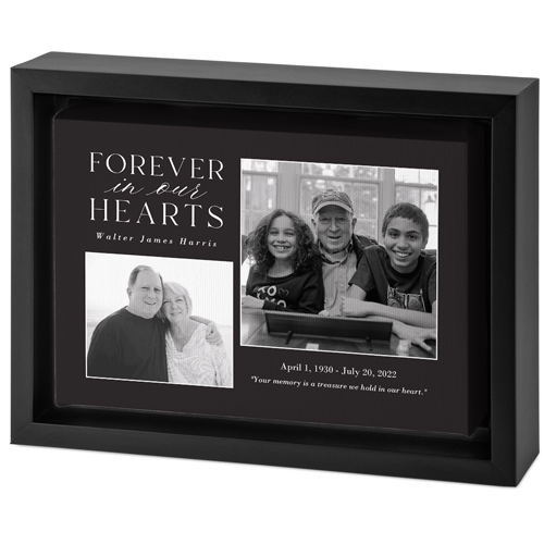 Everlasting Memory Tabletop Framed Canvas Print, 5x7, Black, Tabletop Framed Canvas Prints, Gray