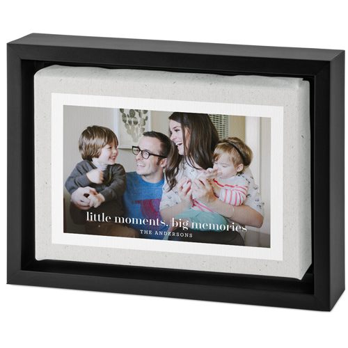 Modern Paper Frame Tabletop Framed Canvas Print, 5x7, Black, Tabletop Framed Canvas Prints, Gray