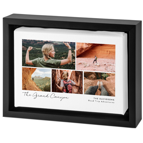 Landscape Gallery Of Five Tabletop Framed Canvas Print, 5x7, Black, Tabletop Framed Canvas Prints, Multicolor