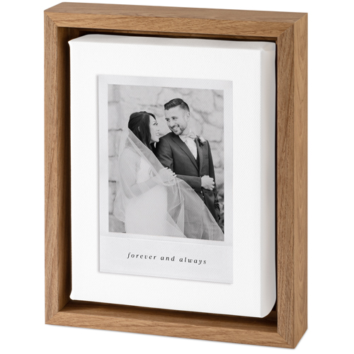 Simple Photo Frame Tabletop Framed Canvas Print, 5x7, Natural, Tabletop Framed Canvas Prints, White