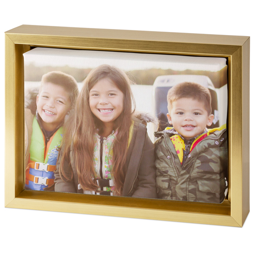 Photo Gallery Tabletop Framed Canvas Print, 5x7, Gold, Tabletop Framed Canvas Prints, Multicolor