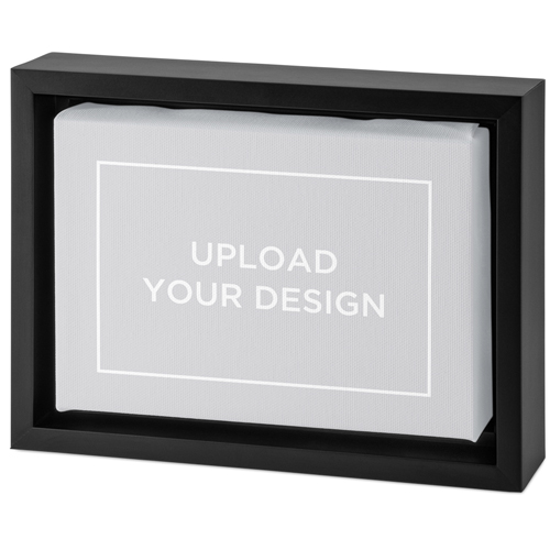 Upload Your Own Design Tabletop Framed Canvas Print, 5x7, Black, Tabletop Framed Canvas Prints, Multicolor