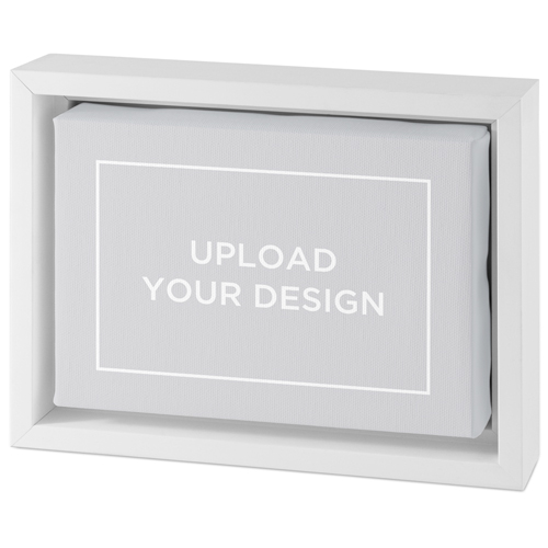 Upload Your Own Design Tabletop Framed Canvas Print, 5x7, White, Tabletop Framed Canvas Prints, Multicolor