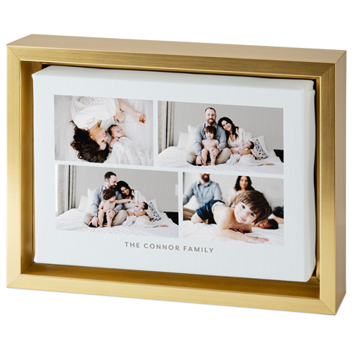 Gallery of Four Tabletop Framed Canvas Print, 5x7, Gold, Tabletop Framed Canvas Prints, Multicolor