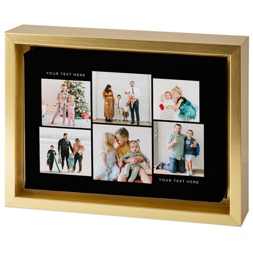 Gallery of Six Tabletop Framed Canvas Print, 5x7, Gold, Tabletop Framed Canvas Prints, Multicolor
