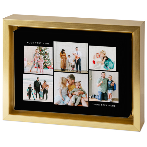 Gallery of Six Tabletop Framed Canvas Print, 5x7, Gold, Tabletop Framed Canvas Prints, Multicolor, multi