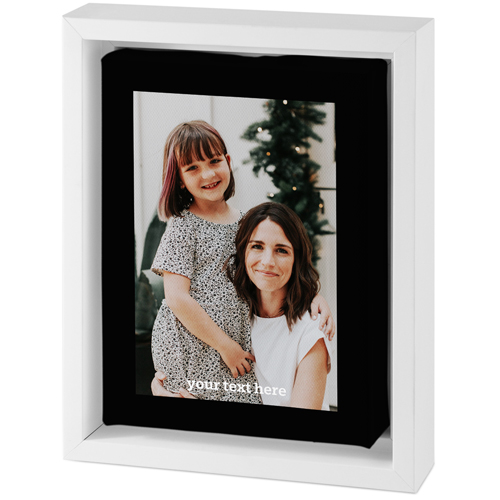 Gallery of One Portrait Tabletop Framed Canvas Print, 5x7, White, Tabletop Framed Canvas Prints, Multicolor
