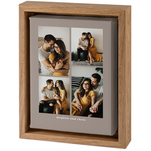 Gallery of Four Portrait Tabletop Framed Canvas Print, 5x7, Natural, Tabletop Framed Canvas Prints, Multicolor