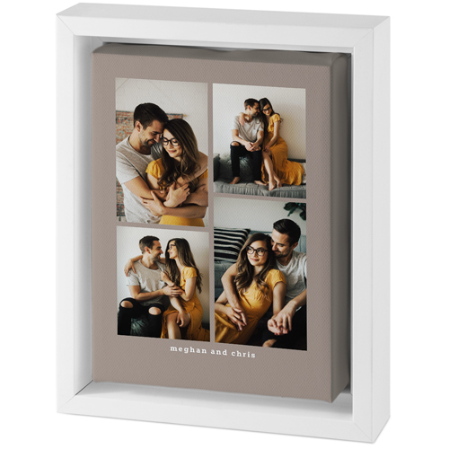 Gallery of Four Portrait Tabletop Framed Canvas Print, 5x7, White, Tabletop Framed Canvas Prints, Multicolor
