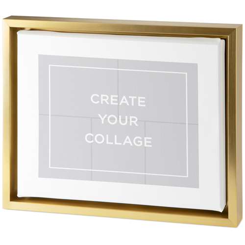 Create a Collage Tabletop Framed Canvas Print, 8x10, Gold, Tabletop Framed Canvas Prints, Multicolor