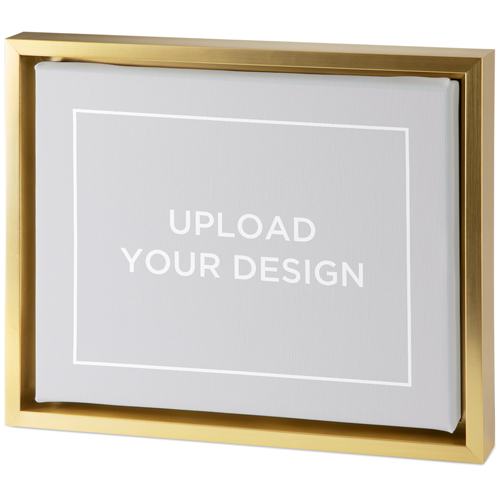 Upload Your Own Design Tabletop Framed Canvas Print, 8x10, Gold, Tabletop Framed Canvas Prints, Multicolor