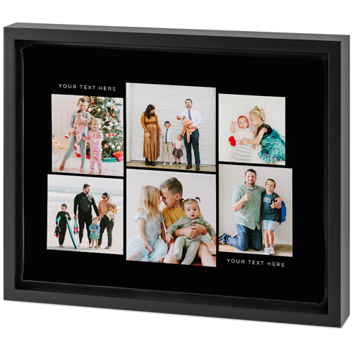 Gallery of Six Tabletop Framed Canvas Print, 8x10, Black, Tabletop Framed Canvas Prints, Multicolor