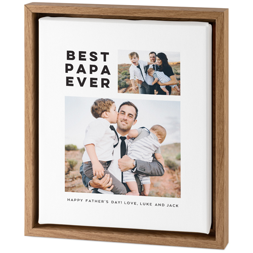 Gallery Of Two Portrait Tabletop Framed Canvas Print, 8x10, Natural, Tabletop Framed Canvas Prints, Multicolor