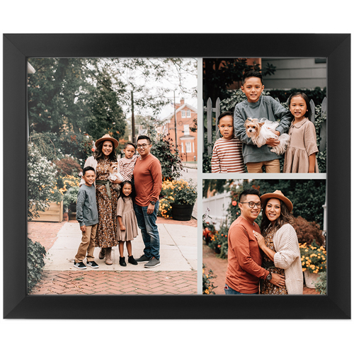 Gallery of Three Tabletop Framed Prints, Black, None, 8x10, Multicolor