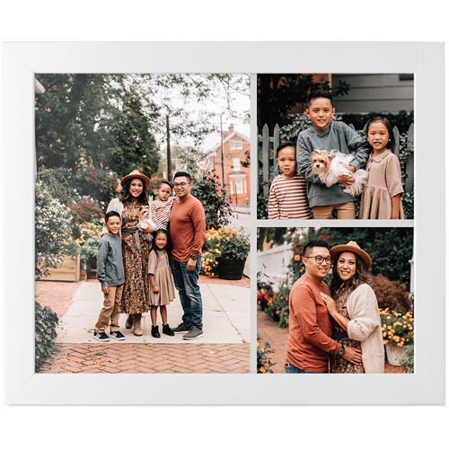 Gallery of Three Tabletop Framed Prints, White, None, 8x10, Multicolor