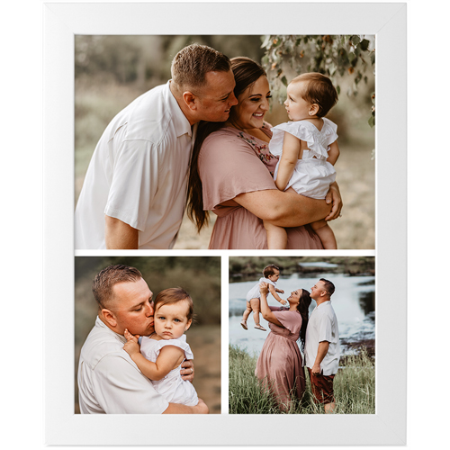 Gallery of Three Portrait Tabletop Framed Prints, White, None, 8x10, Multicolor, multi