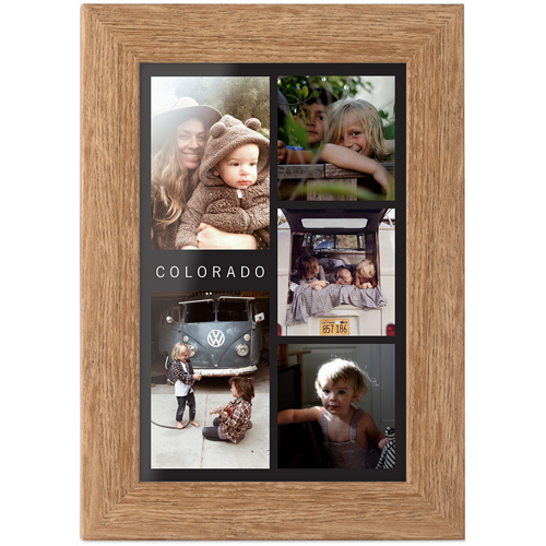 Minimalist Gallery of Five Tabletop Framed Prints, Natural, None, 4x6, Multicolor