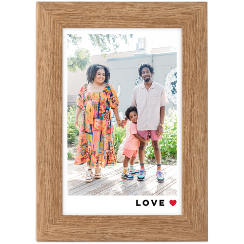 Modern Love Portrait Tabletop Framed Prints, Natural, None, 4x6, Red, fire engine