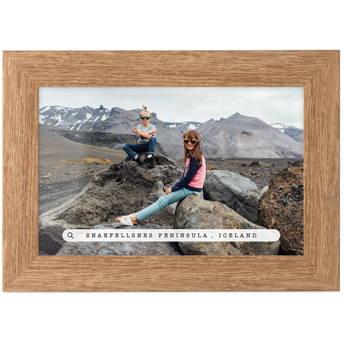 Travel Banner Tabletop Framed Prints, Natural, None, 4x6, White