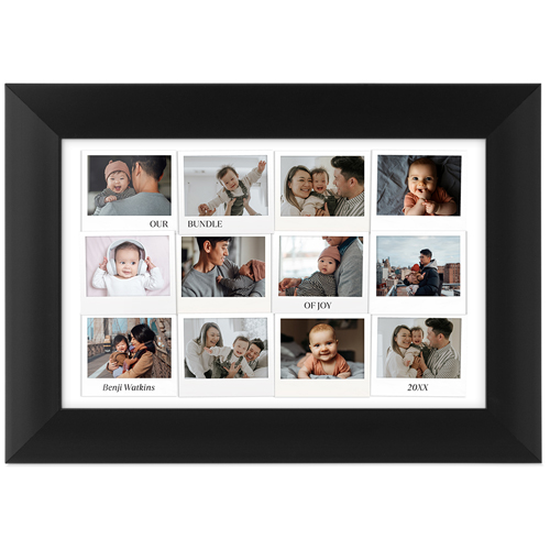 First Year Frames Tabletop Framed Prints, Black, None, 4x6, White, white