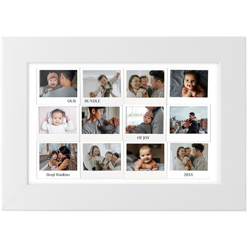 First Year Frames Tabletop Framed Prints, White, None, 4x6, White
