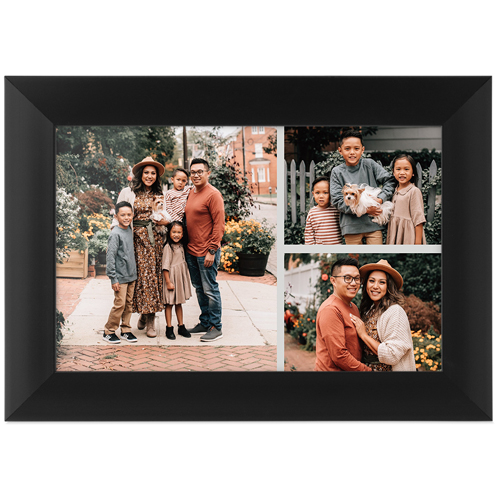 Gallery of Three Tabletop Framed Prints, Black, None, 4x6, Multicolor