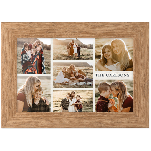 Gallery of Seven Tabletop Framed Prints, Natural, None, 4x6, Multicolor, multi