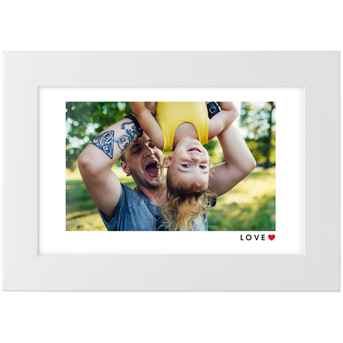 Modern Love Tabletop Framed Prints, White, None, 4x6, White, white