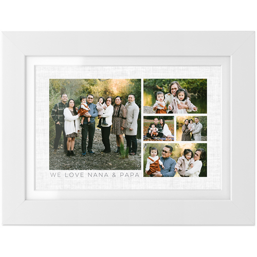 Hero Gallery of Five Tabletop Framed Prints, White, White, 4x6, Multicolor
