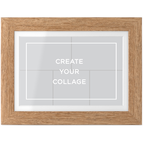 Create a Collage Tabletop Framed Prints, Natural, White, 4x6, Multicolor