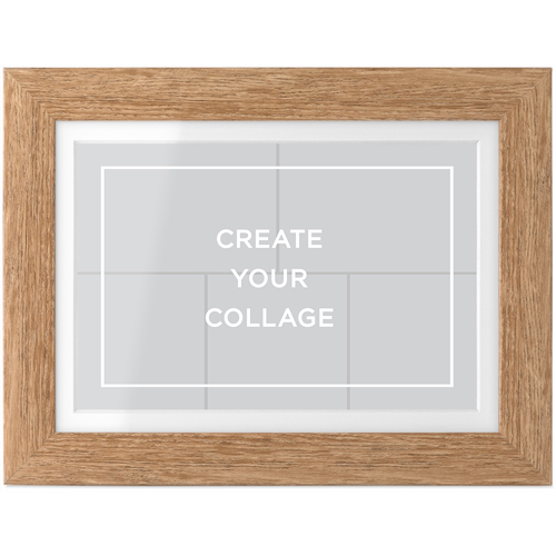 Create a Collage Tabletop Framed Prints, Natural, White, 4x6, Multicolor, multi