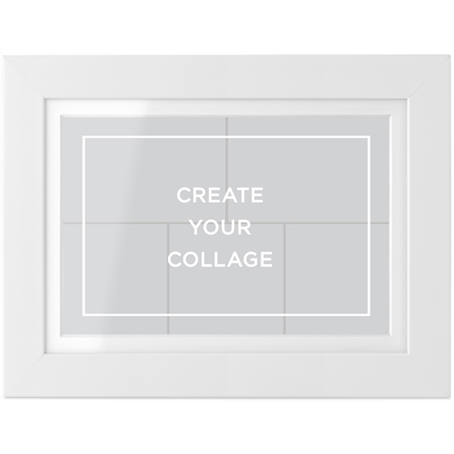 Create a Collage Tabletop Framed Prints, White, White, 4x6, Multicolor