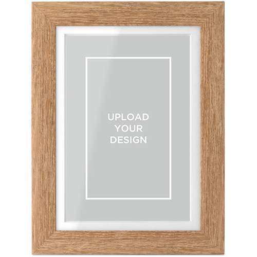 Upload Your Own Design Portrait Tabletop Framed Prints, Natural, White, 4x6, Multicolor