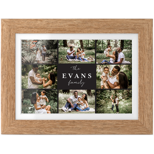 Gallery of Eight Tabletop Framed Prints, Natural, White, 4x6, Multicolor, multi