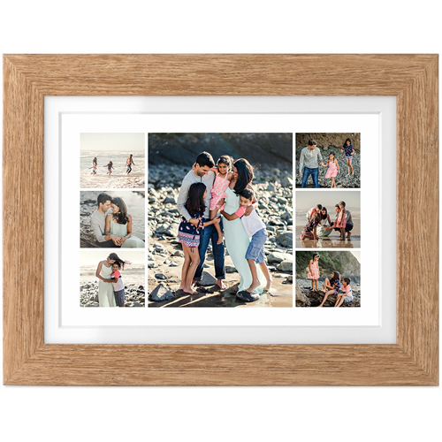 Gallery of Thirteen Tabletop Framed Prints, Natural, White, 4x6, Multicolor