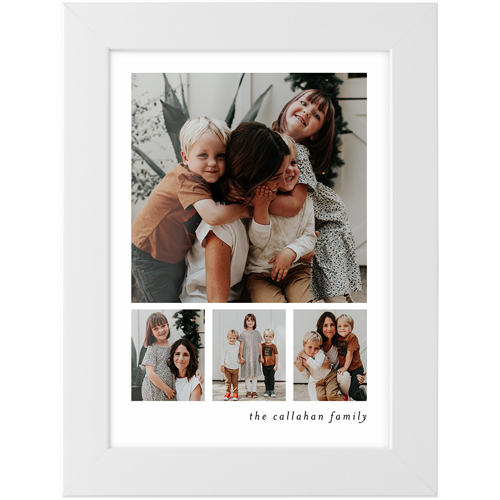 Hero Gallery of Four Tabletop Framed Prints, White, None, 5x7, Multicolor