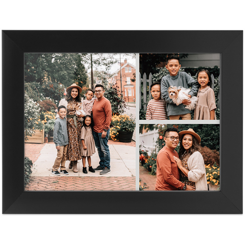 Gallery of Three Tabletop Framed Prints, Black, None, 5x7, Multicolor