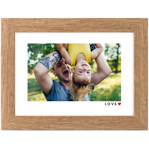 Modern Love Tabletop Framed Prints, Natural, None, 5x7, White