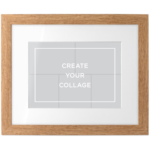 Create a Collage Tabletop Framed Prints, Natural, White, 5x7, Multicolor